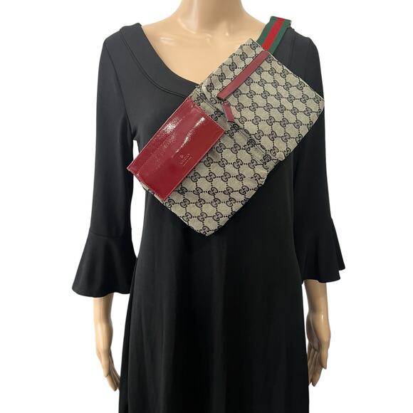 Gucci Monogram Canvas Sherry Line Belt Bag - Picture 4 of 8